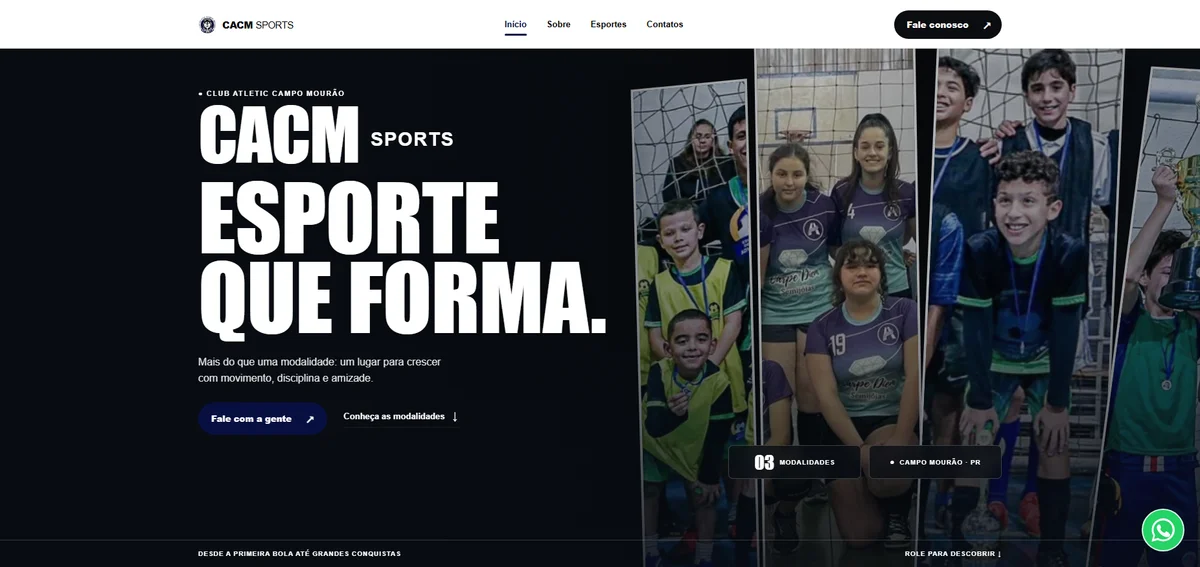 Prévia do projeto CACM Sports