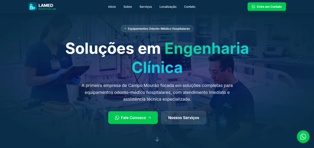 Prévia do projeto Lamed Hospitalar