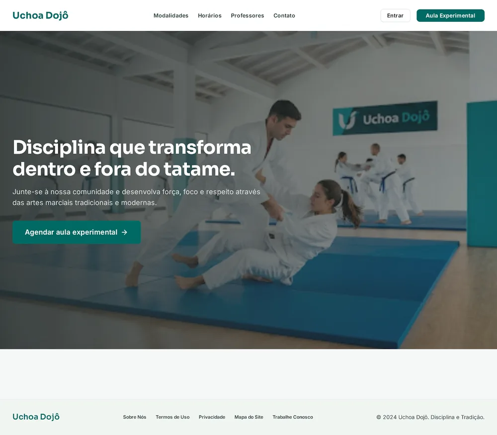 Prévia do projeto Uchoa Dojô